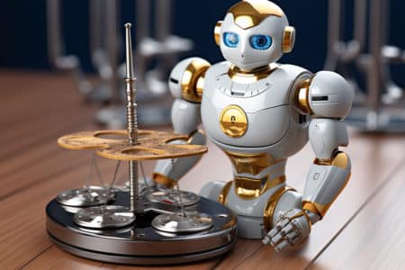 Les défis des juristes pour gérer l’IA et les droits d’auteur Banque d'images IA