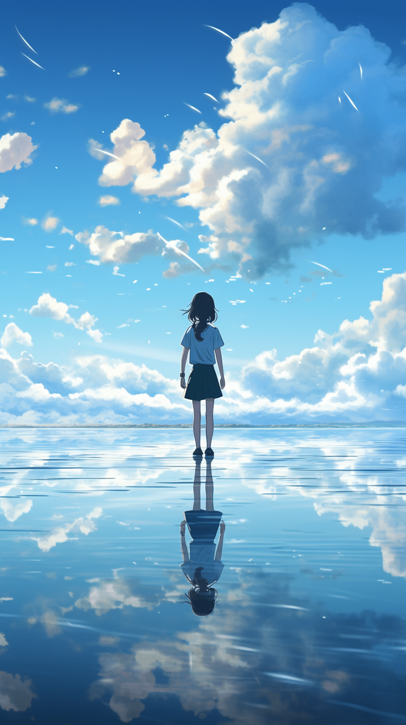 lavine001 anime art style illustration description a girl stand e76d00c7 fea4 4064 bf98 4255d902aac7