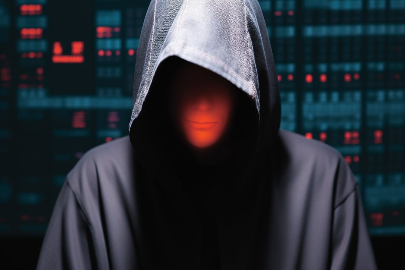 all images person wearing black robe red face