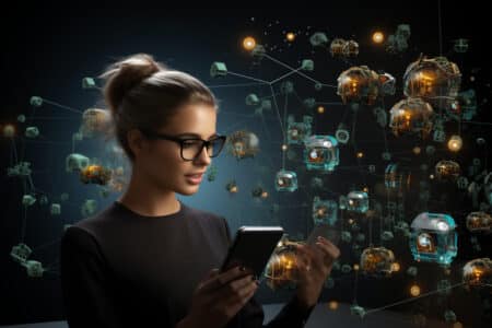 all images woman holding phone